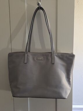 Kate Spade Light Gray Tote Bag